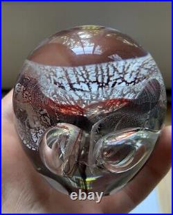 Art Glass Paperweight By Mark Armstrong, Signed