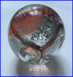 Art Glass Paperweight By Mark Armstrong, Signed