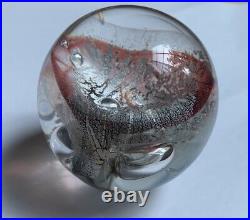 Art Glass Paperweight By Mark Armstrong, Signed