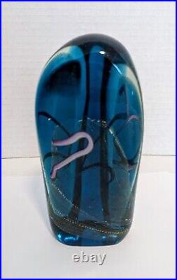 Art Glass Paperweight Dichroic Sculpture Color Variations 1990 Malcom Clark HALO