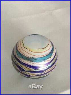 Art Glass Paperweight Fishes Signed Lundberg Studios 1977 LS92837