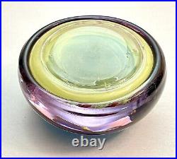 Art Glass Paperweight Unsigned Sulphide CRUCIFIX Cain Twist Val St Lambert