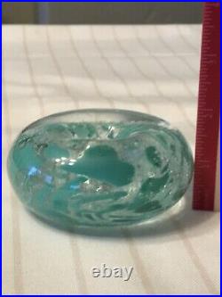 Art glass paperweight signed Glasshytta. Pedersen Gruer Norway