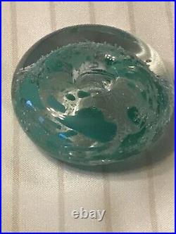 Art glass paperweight signed Glasshytta. Pedersen Gruer Norway