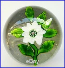 +BACCARAT DOUBLE CLEMATIS WITH BUD+ Paperweight Briefbeschwerer Sulfure +ANTIK+