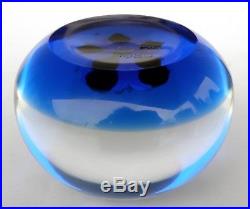 Baccarat Paperweight Signed, 1980, Limited Edition 61/75, Yellow Dahlia