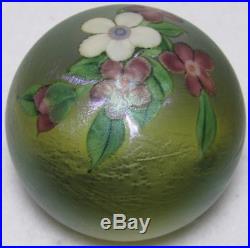Beautiful 1983 Orient & Flume Paperweight 3 1/4 Across And 2 5/8 Tall