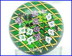 Beautiful Perthshire 1992c Annual Ltd Ed. Clematis on Trellis Paperweight