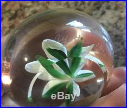 Beautiful RARE Rick Ayotte Lily Paperweight Signed