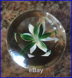 Beautiful RARE Rick Ayotte Lily Paperweight Signed