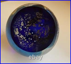 Big Dipper Glass Eye Studio GES Paperweight 3 1/4 Dia Glass 2004