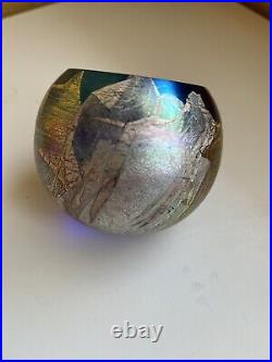 Big Dipper Glass Eye Studio GES Paperweight 3 1/4 Dia Glass 2004