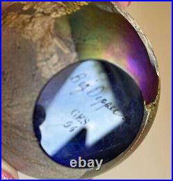 Big Dipper Glass Eye Studio GES Paperweight 3 1/4 Dia Glass 2004