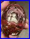 Bohemian Czech Art Glass Paperweight Cocker Spaniel White Puppy 1880