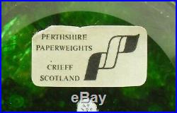 Boxed Ltd Ed Perthshire PP147 Magnum Ribbon & Millefiori Paperweight(98/300)