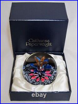 Boxed Signed Caithness Glass Paperweight FANTASIA