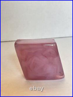 Boyd Art Glass Diamond Paperweights Set Of 5 Slag Glass