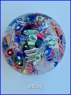 CLICHY ANTIQUE PAPERWEIGHT 19th SCRAMBLED DECORATION