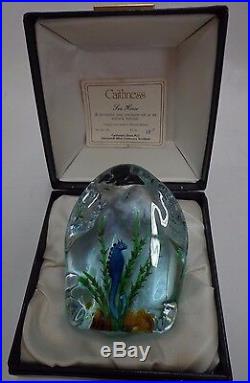 Caithness L. E. Sea Horse Paperweight Numbered 15/150 FREE SHIPPING