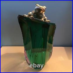 Caithness Pondering Silver Frog Paperweight Colin Terris with Box