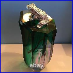 Caithness Pondering Silver Frog Paperweight Colin Terris with Box
