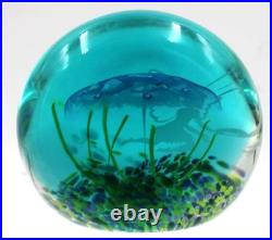 Caithness Scotland Art Glass Teal Green Fairy Tales Paperweight Ltd Edition 500