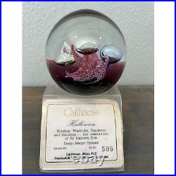 Caithness Scotland Limited Edition Art Glass Paperweight Halloween 505/650