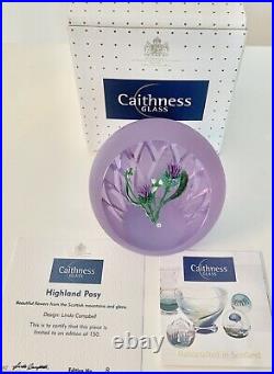 Caithness Scotland Limited Edition of 150 Highland Posy Paperweight #8/150