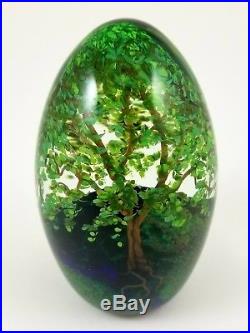 Cathy Richardson 4 Seasons Art Glass Papeweight -Spring Egg