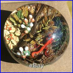 Cathy Richardson lizard Art Glass paperweight