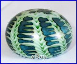 Charles Lotton Art Glass Sea Urchin Iridescent Paperweight 1976 Signed