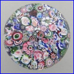 Clichy Antique Paperweight Scrambled with Roses