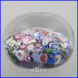 Clichy Antique Paperweight Scrambled with Roses