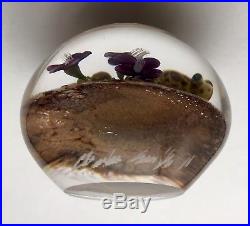 Clinton Smith Frog Art Glass Paperweight
