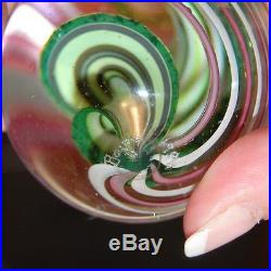 Collectible Art Glass Paperweight Artist Signed! Boyer 1984