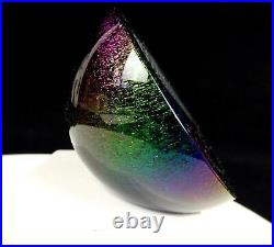 Correia Art Glass Limited Ed 17/250 Three Window Large 4 1/8 Paperweight 1989