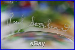 DELIGHTFUL and COLORFUL Paul STANKARD 1st BOUQUET Art GLASS Paperweight