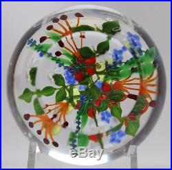 DELIGHTFUL and COLORFUL Paul STANKARD First BOUQUET Art GLASS Paperweight
