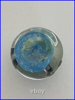 DRAGONFLY GLASS PAPERWEIGHT 2001 Signed By Artist Beautiful