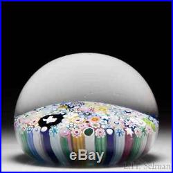 Damon MacNaught 2019 close packed millefiori and picture canes glass paperweight