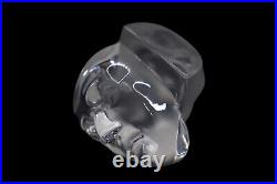 Daum France Crystal Art Glass Masques Figurine / Paperweight
