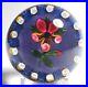 Deacons Pansy Paperweight with Clichy Style Millefiori Rose Garland Magnum