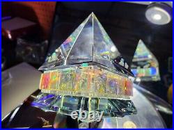 Dichroic Crystal Optic Art Glass Storms Paperweight Kaleidescope Chakras Autism