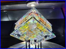 Dichroic Crystal Optic Art Glass Storms Paperweight Kaleidescope Chakras Autism
