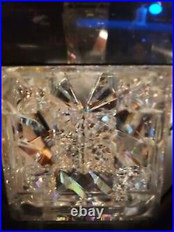 Dichroic Crystal Optic Art Glass Storms Paperweight Kaleidescope Chakras Pyramid