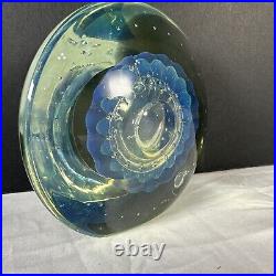 EICKHOLT STUDIO ART GLASS PAPERWEIGHT DICHROIC LARGE Paperweight