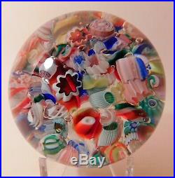 EXTRAORDINARY Antique AMERICAN END OF DAY Art Glass Paperweight (Circa 1890)