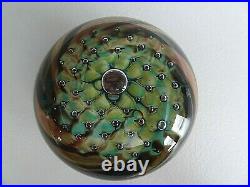 Early Signed ROBERT BURCH STUDIO Glass Bubble Pillow Paperweight 1984