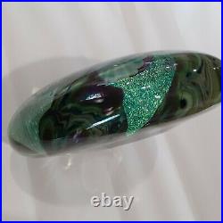 Eickholt Large Hand Blown Glass Paperweight (Signed & Dated)
