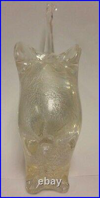 Elephant Art Glass Paperweight signed by Germano Padoan